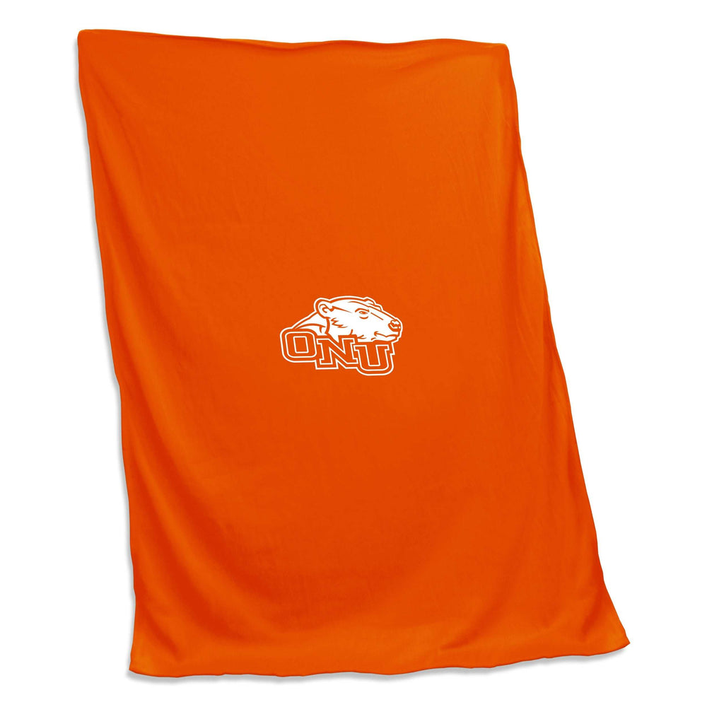 Ohio Northern Orange Screened Sweatshirt Blanket - Logo Brands - Flyclothing LLC