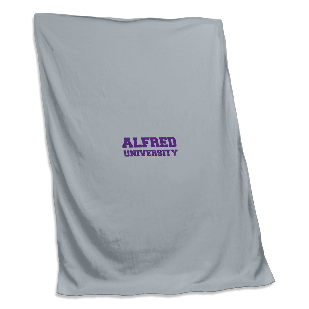 Alfred University Gray Block Letter Sweatshirt Blanket (Screened) - Logo Brands - Flyclothing LLC