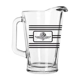 Indy Speedway 60oz Multi Stripe Glass Pitcher