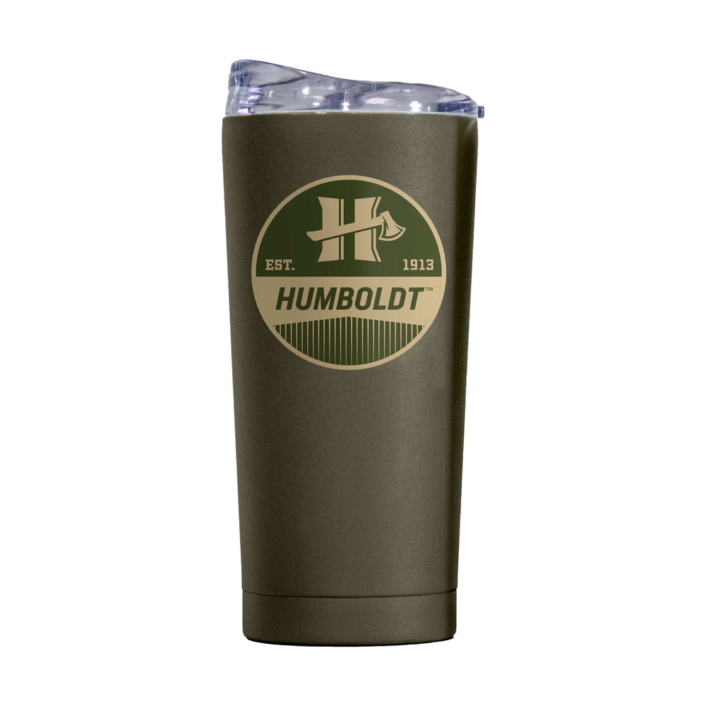 Humboldt State U 20oz Olive Badge Powder Coat Tumbler - Logo Brands - Flyclothing LLC