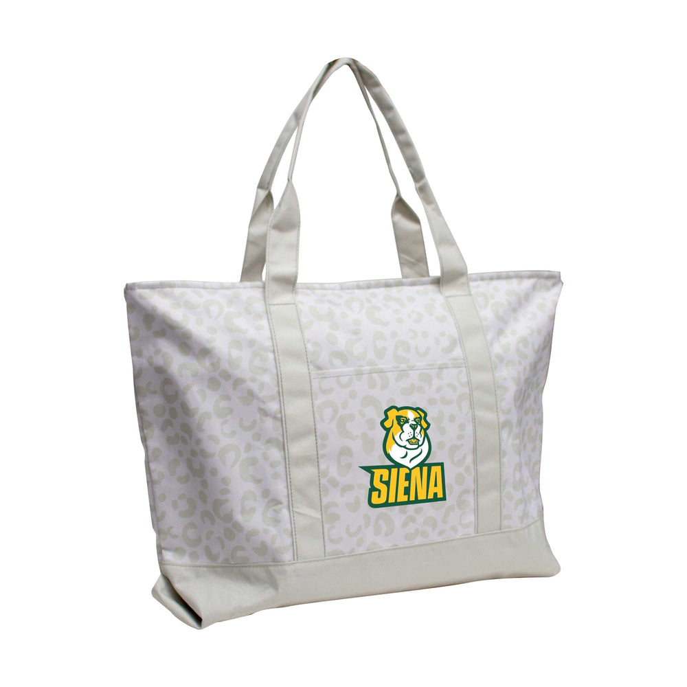 Siena College Leopard Pattern Tote - Logo Brands - Flyclothing LLC