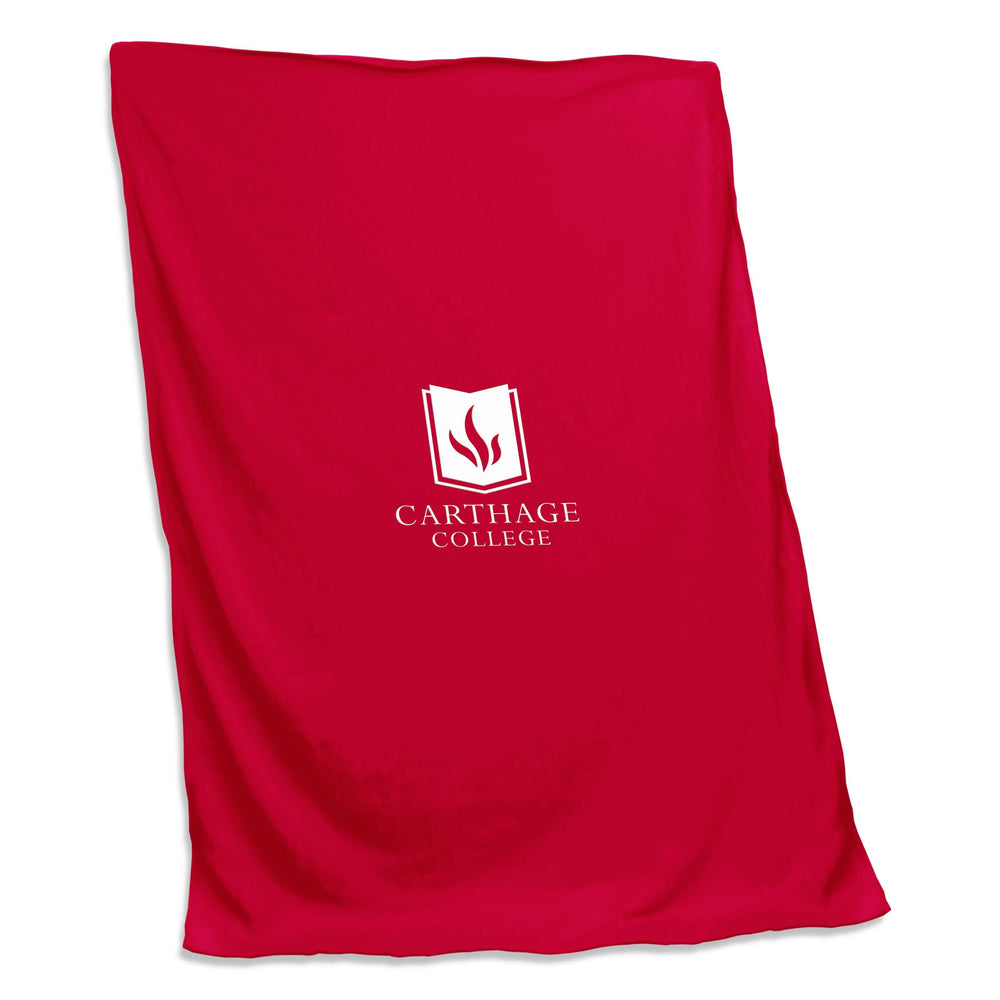Carthage College Sweatshirt Blanket (Screened) - Logo Brands - Flyclothing LLC