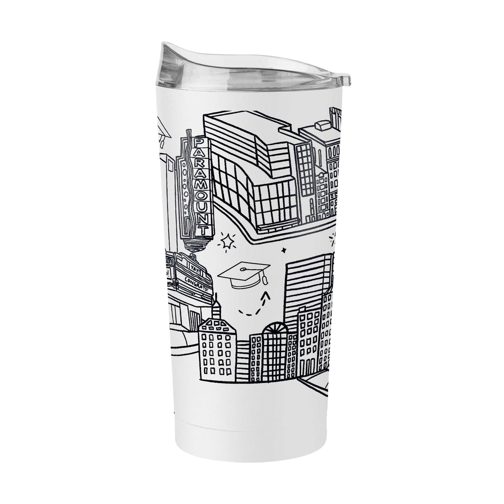 Emerson College City Street 20oz Powder Coat Tumbler - Logo Brands - Flyclothing LLC