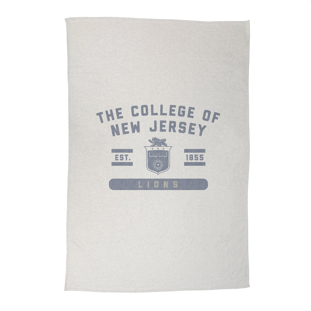 The College of New Jersey Sublimated Sweatshirt Blanket