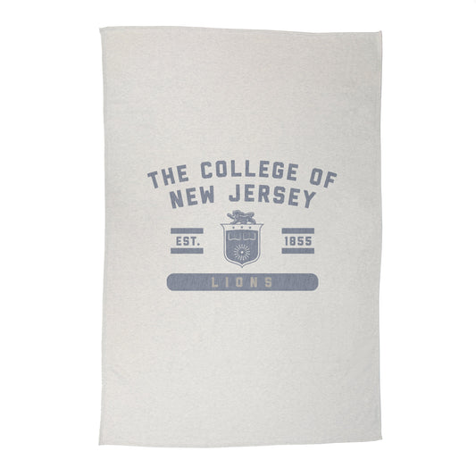 The College of New Jersey Sublimated Sweatshirt Blanket