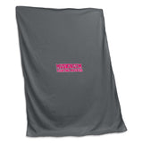 Muskingum Charcoal Sweatshirt Blanket (Screened)