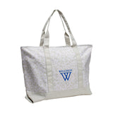 Wellesley College Pattern Tote - Logo Brands - Flyclothing LLC