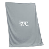 St Petersburg College Gray Sweatshirt Blanket (Screened)