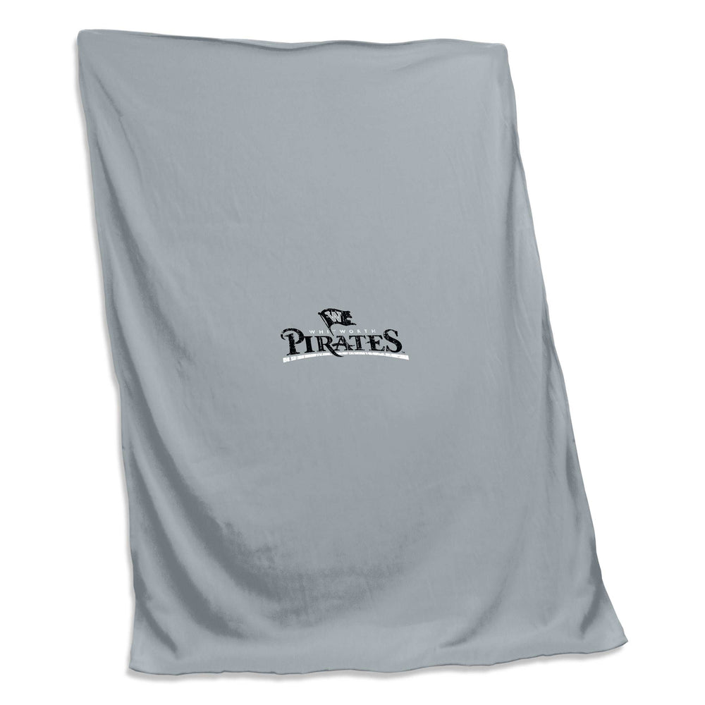 Whitworth Gray Screened Sweatshirt Blanket - Logo Brands - Flyclothing LLC