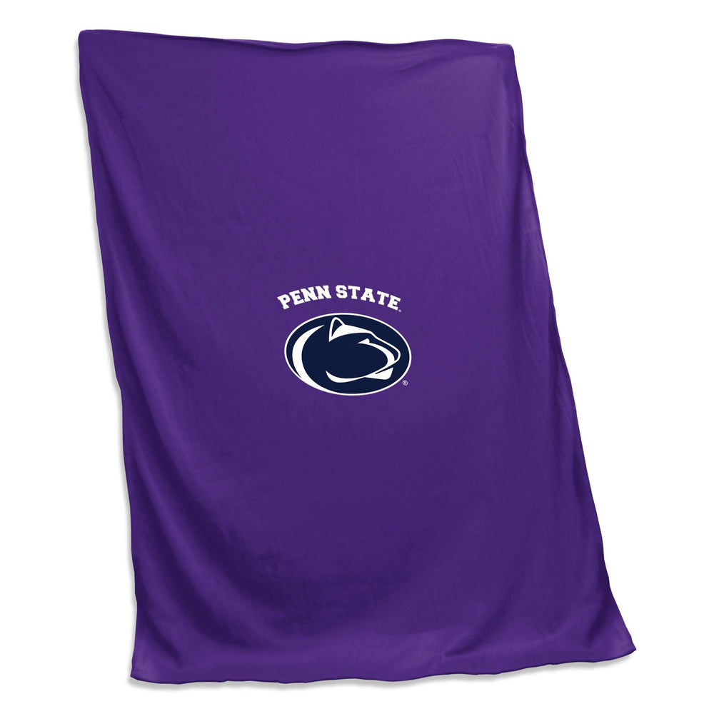 Penn State Lion Head Purple Sweatshirt Blanket (Screened)