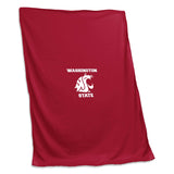 WA State Wash/ Mascot/ State Sweatshirt Blanket (Screened) - Logo Brands - Flyclothing LLC