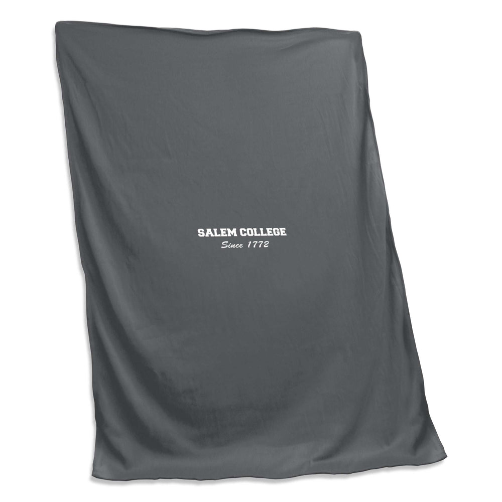 Salem College Charcoal Sweatshirt Blanket (Screened)