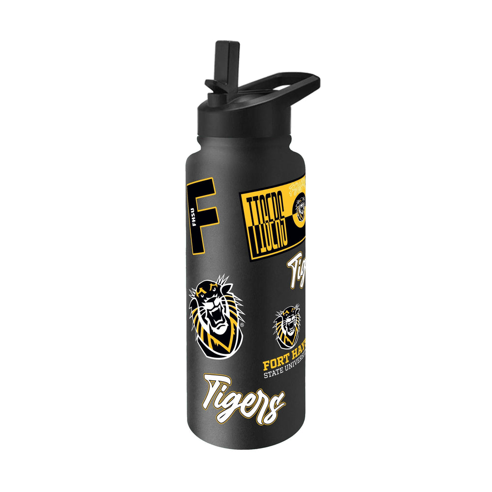 Fort Hays State 34oz Dreamweave Quencher Bottle - Logo Brands - Flyclothing LLC