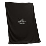 Salem Community College Black Sweatshirt Blanket (Screened) - Logo Brands - Flyclothing LLC