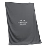 Salem Community College Charcoal Sweatshirt Blanket (Screened)