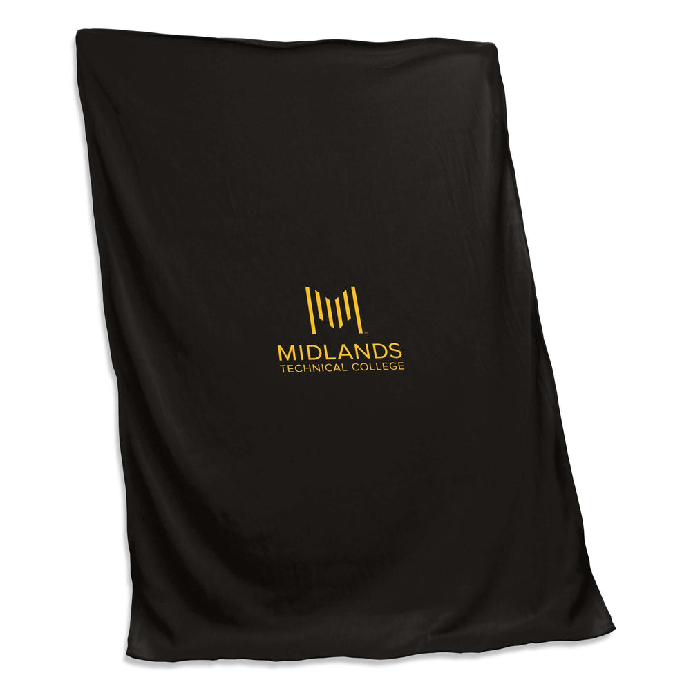 Midlands Technical College Airport Campus Sweatshirt Black Blanket (Screened) - Logo Brands - Flyclothing LLC