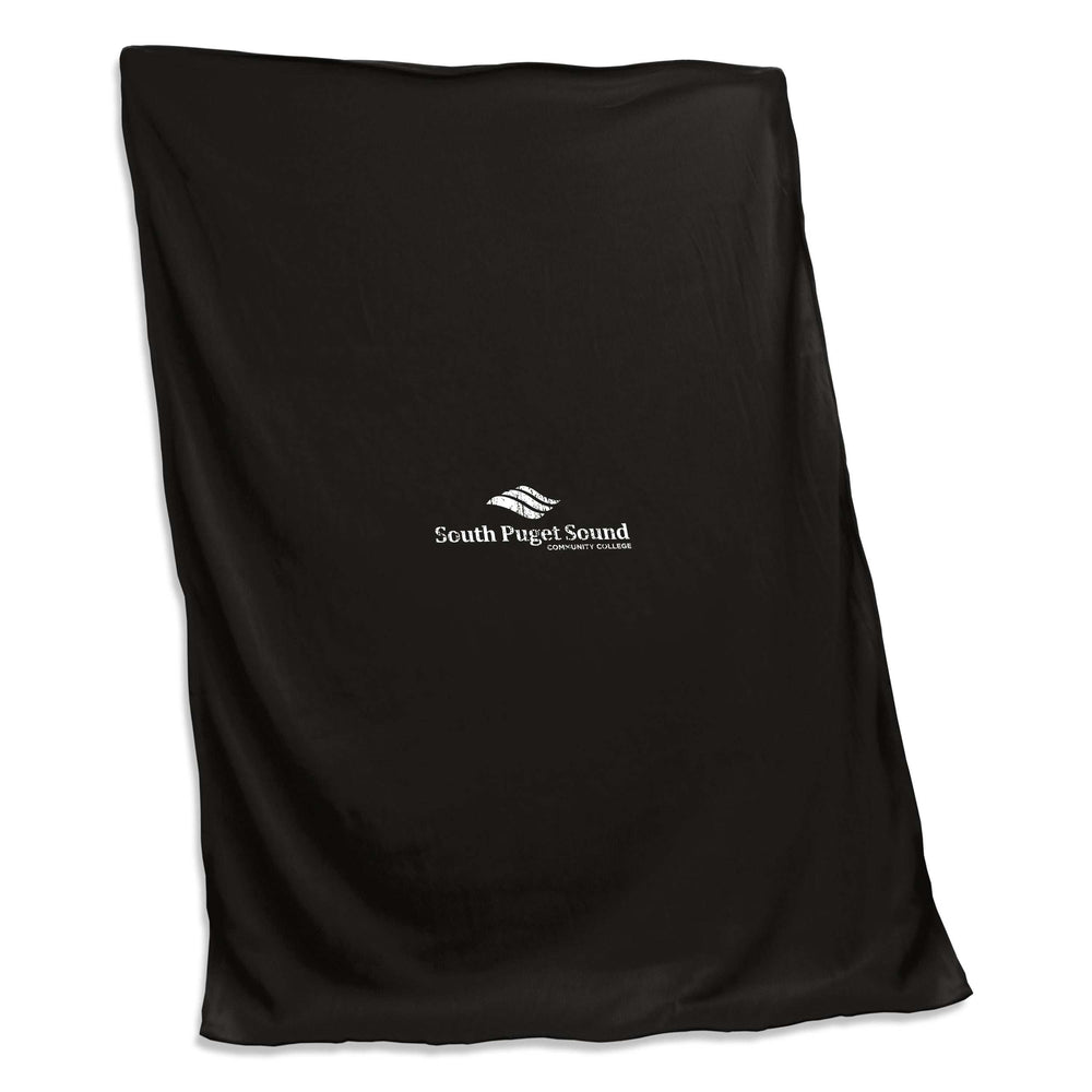South Puget Sound CC Black Sweatshirt Blanket (Screened)