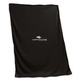 South Puget Sound CC Black Sweatshirt Blanket (Screened)