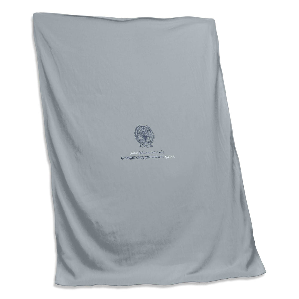 Georgetown Grey Qatar Sweatshirt Blanket (Screened) - Logo Brands - Flyclothing LLC