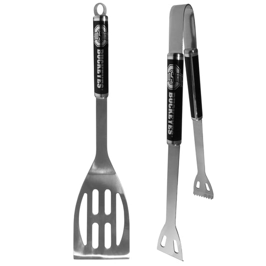 Ohio St. Buckeyes 2 pc Black BBQ Set - Ohio State Buckeyes - Flyclothing LLC