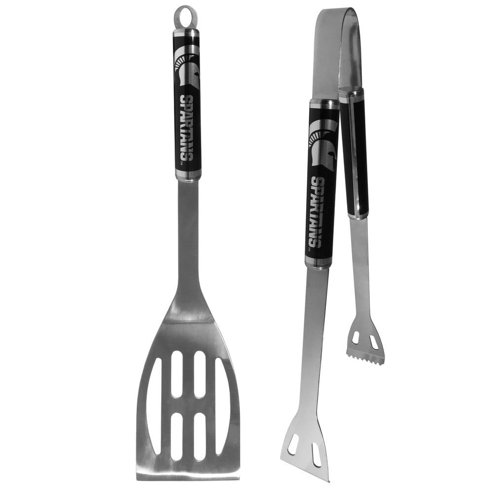 Michigan St. Spartans 2 pc Black BBQ Set