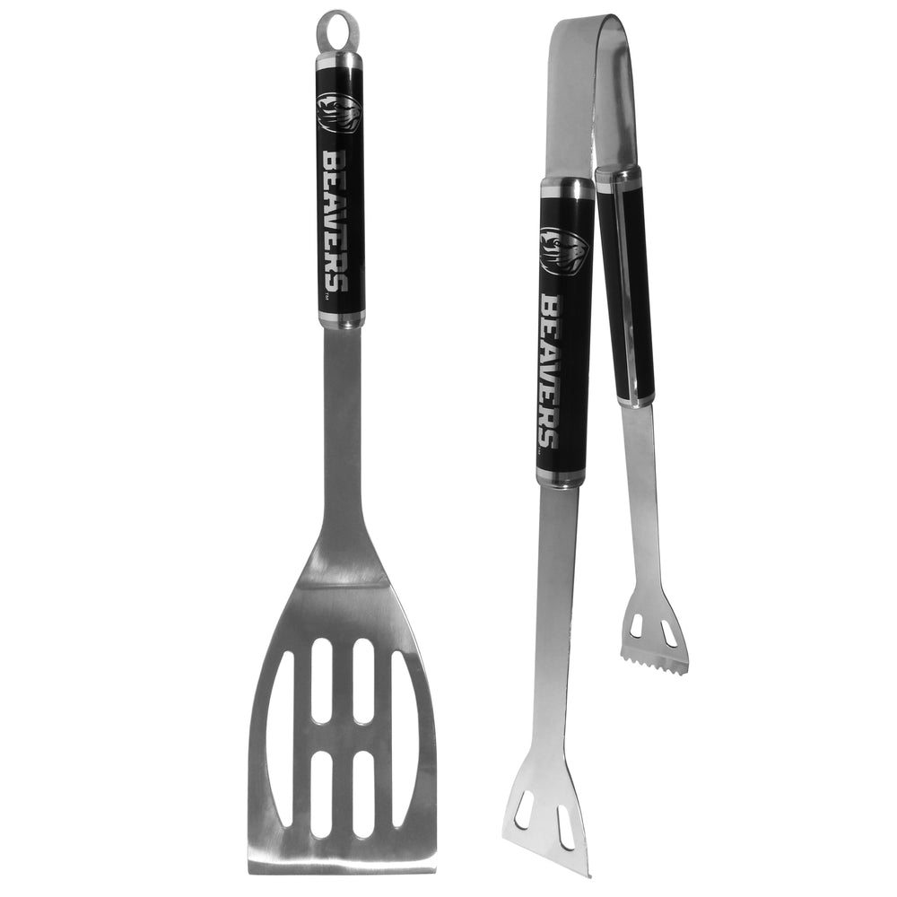 Oregon St. Beavers 2 pc Black BBQ Set