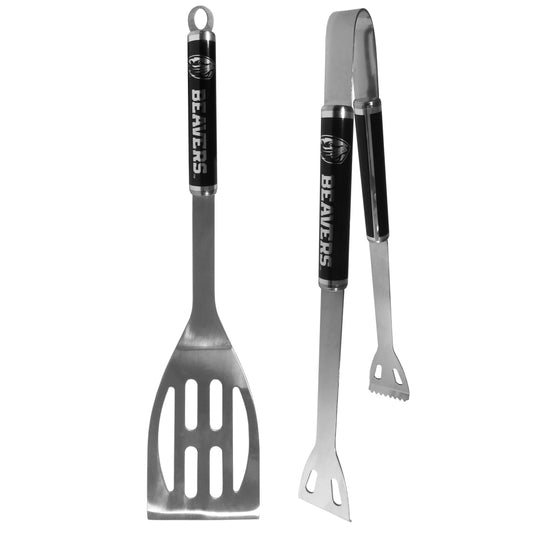 Oregon St. Beavers 2 pc Black BBQ Set - Oregon St. Beavers - Flyclothing LLC