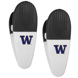 Washington Huskies Mini Chip Clip Magnets 2 pk