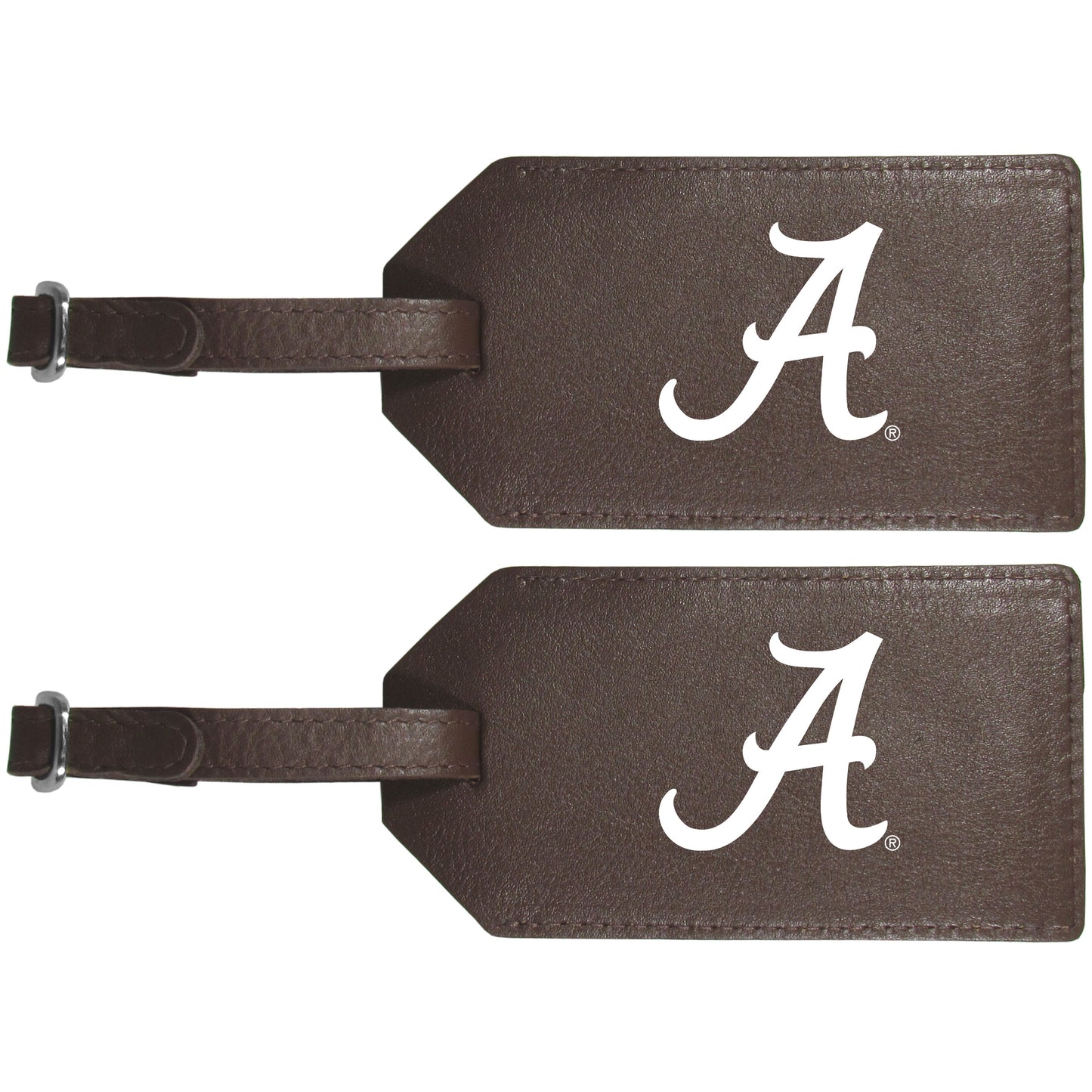 Alabama Crimson Tide Leather Luggage Strap, 2pk