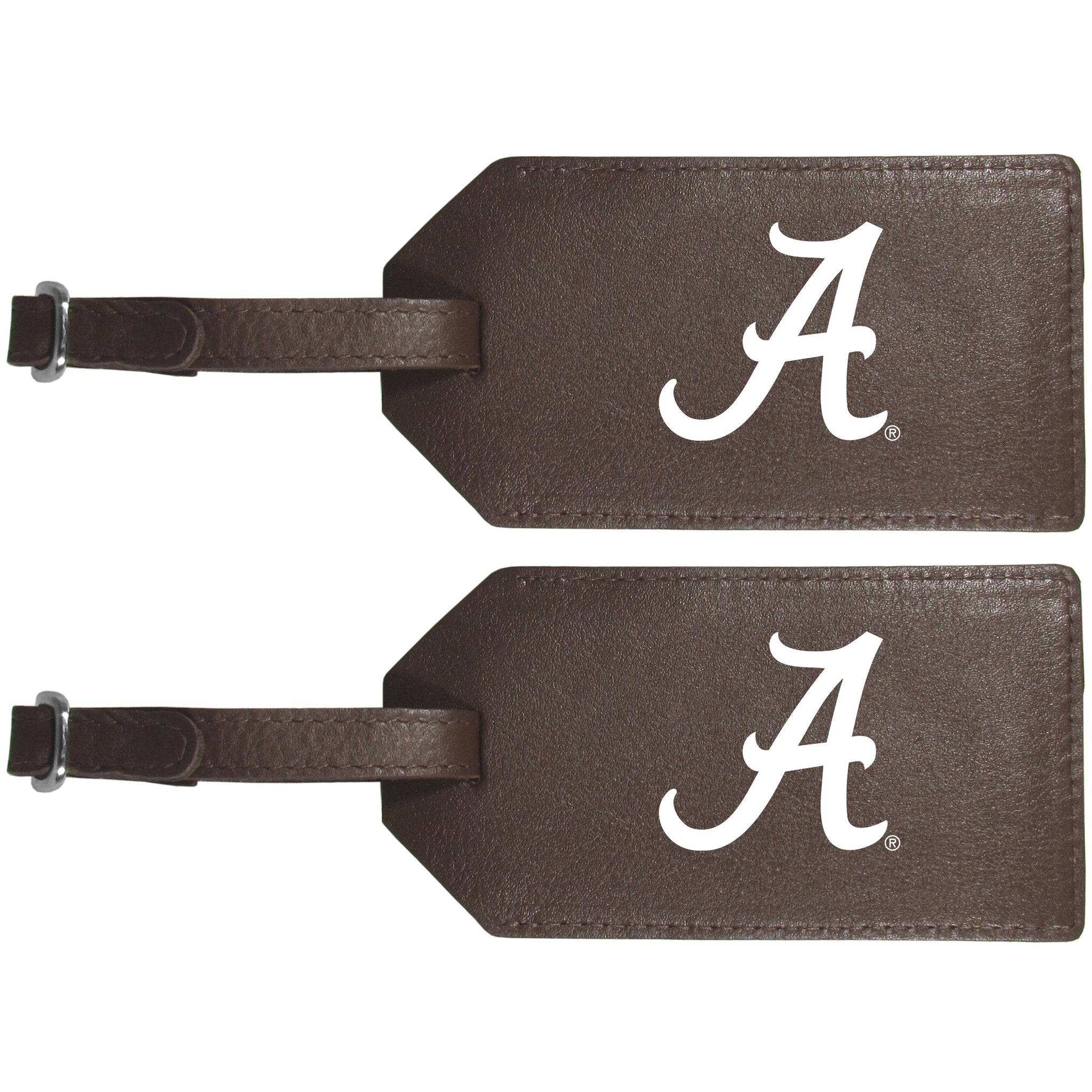 Alabama Crimson Tide Leather Luggage Strap, 2pk
