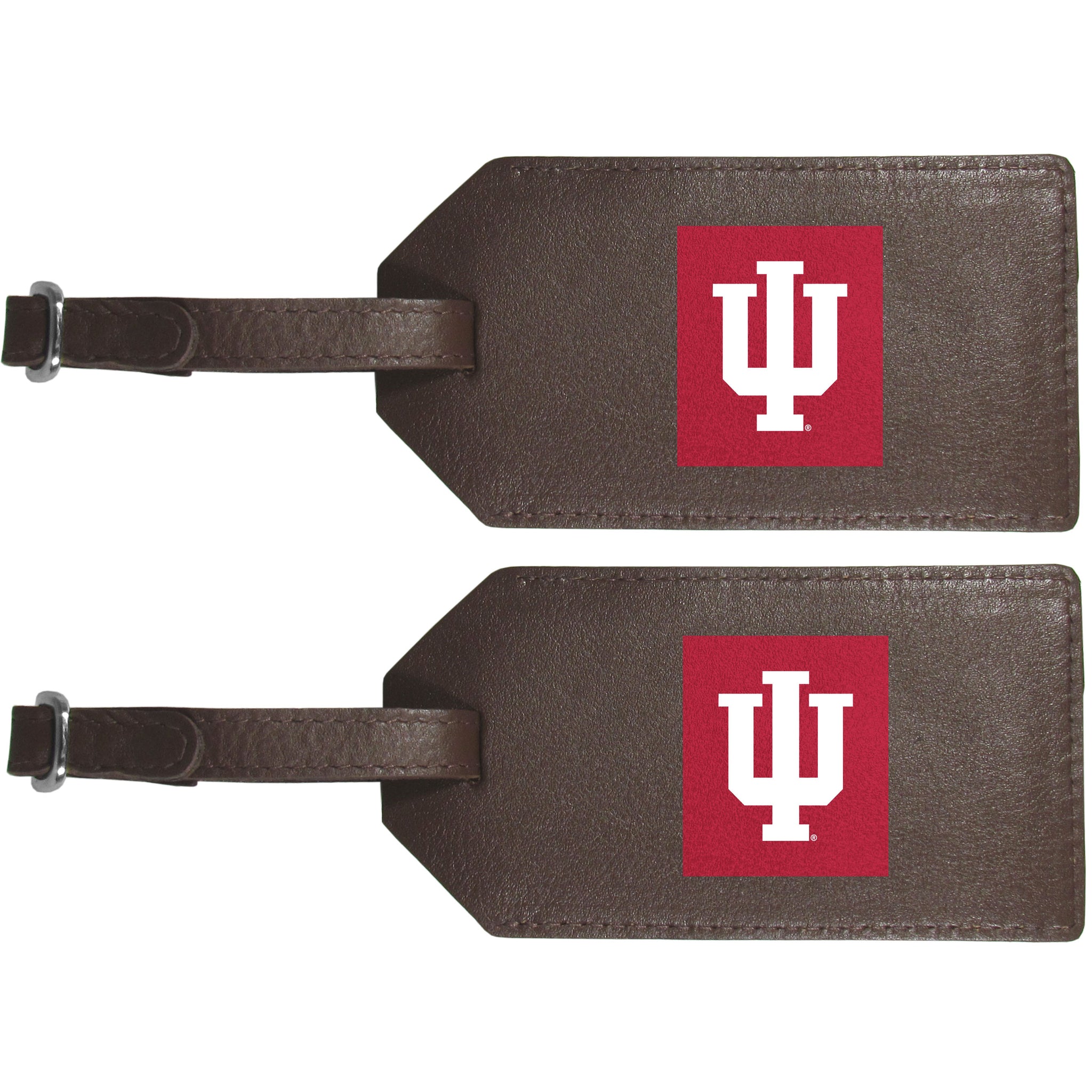 Indiana Hoosiers Leather Luggage Strap, 2pk