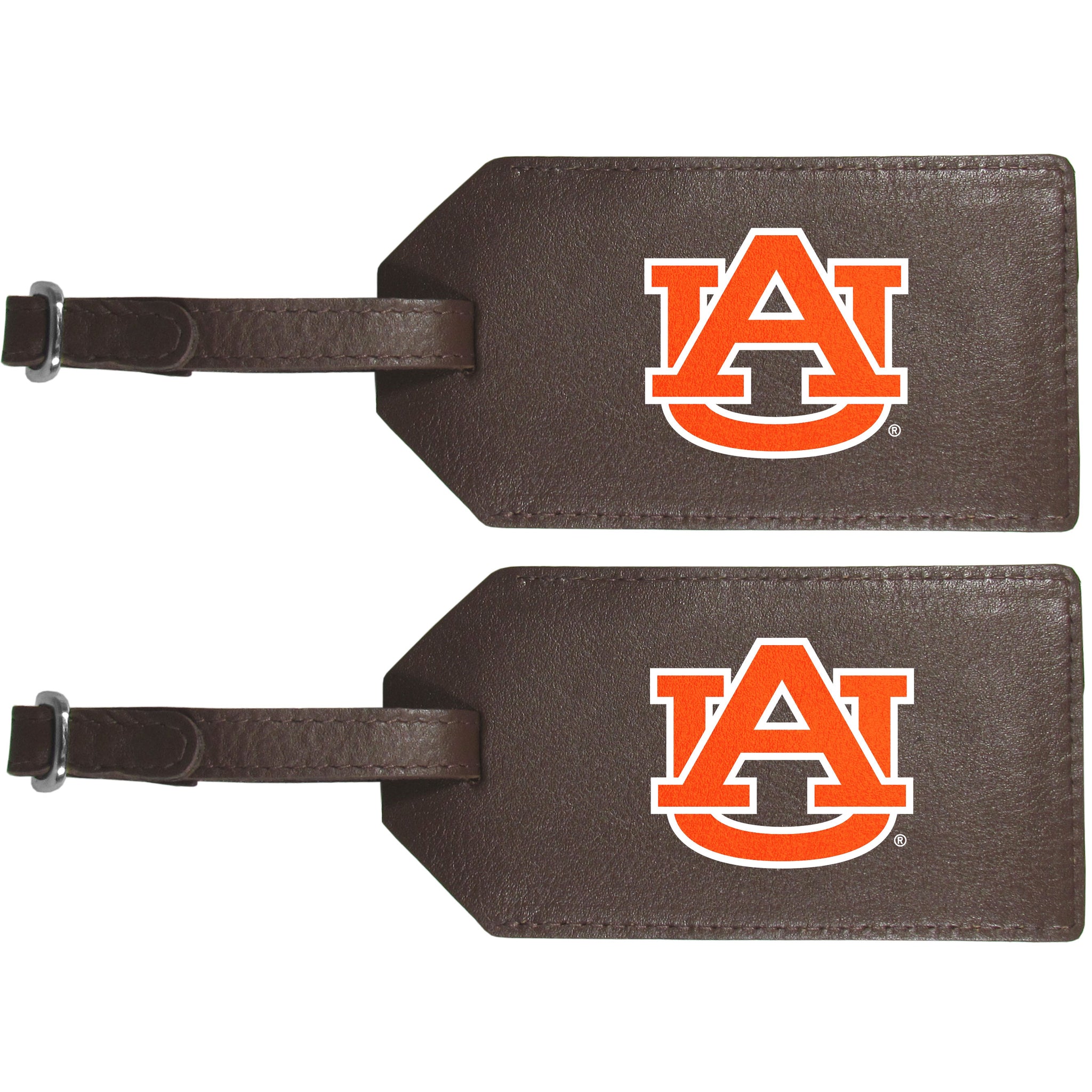 Auburn Tigers Leather Luggage Strap, 2pk