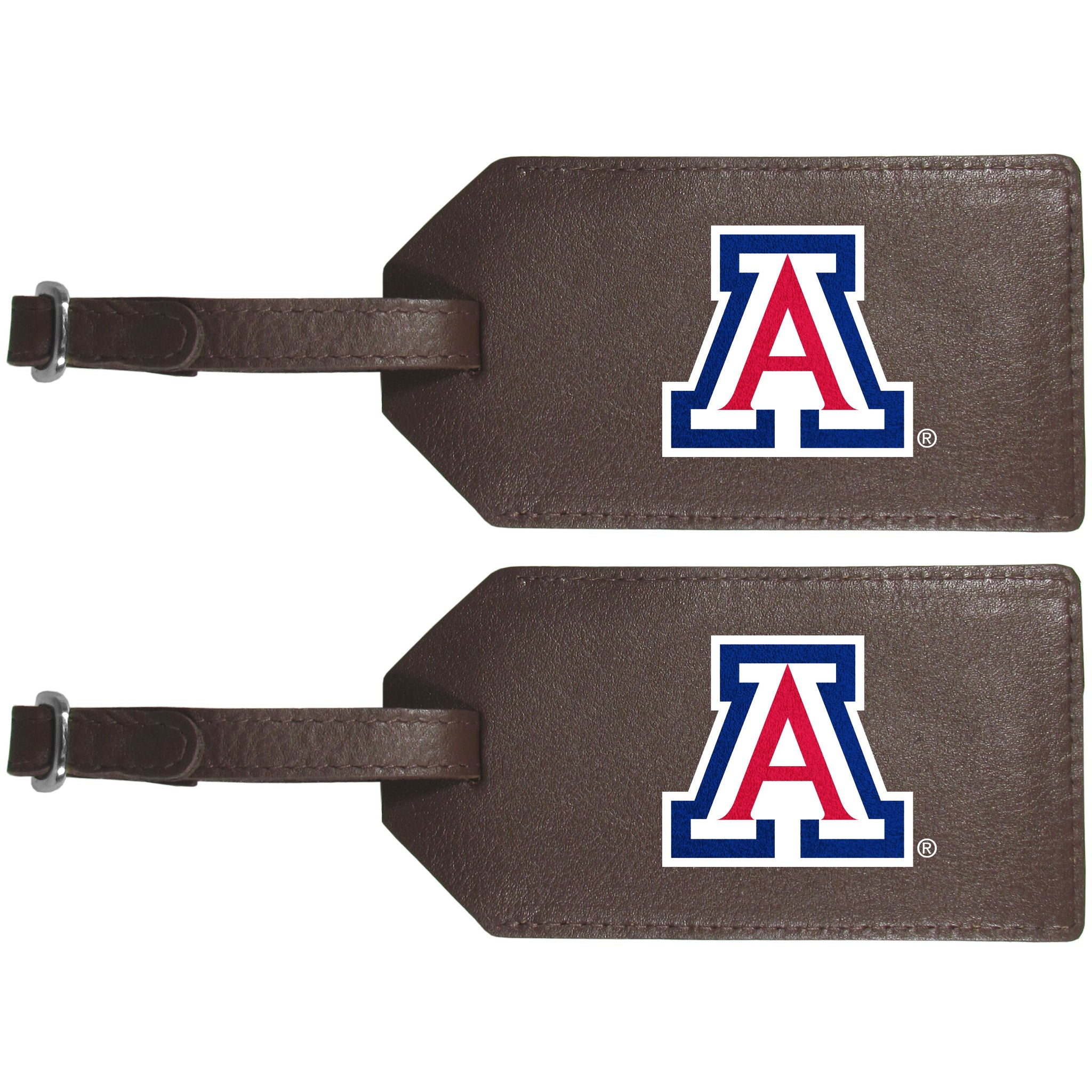 Arizona Wildcats Leather Luggage Strap, 2pk