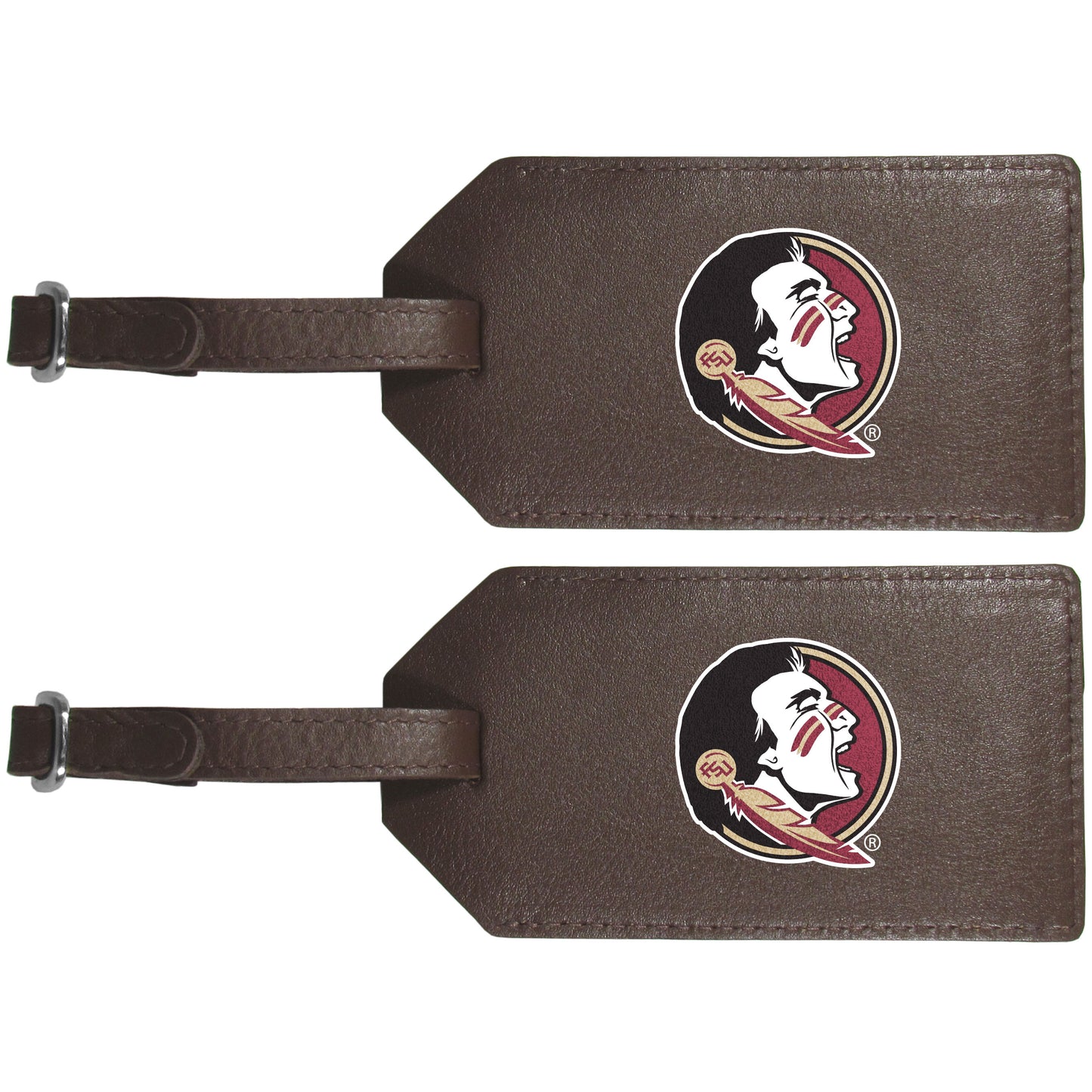 Florida St. Seminoles Leather Luggage Strap, 2pk