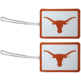 Texas Longhorns Vinyl Luggage Tag 2pk