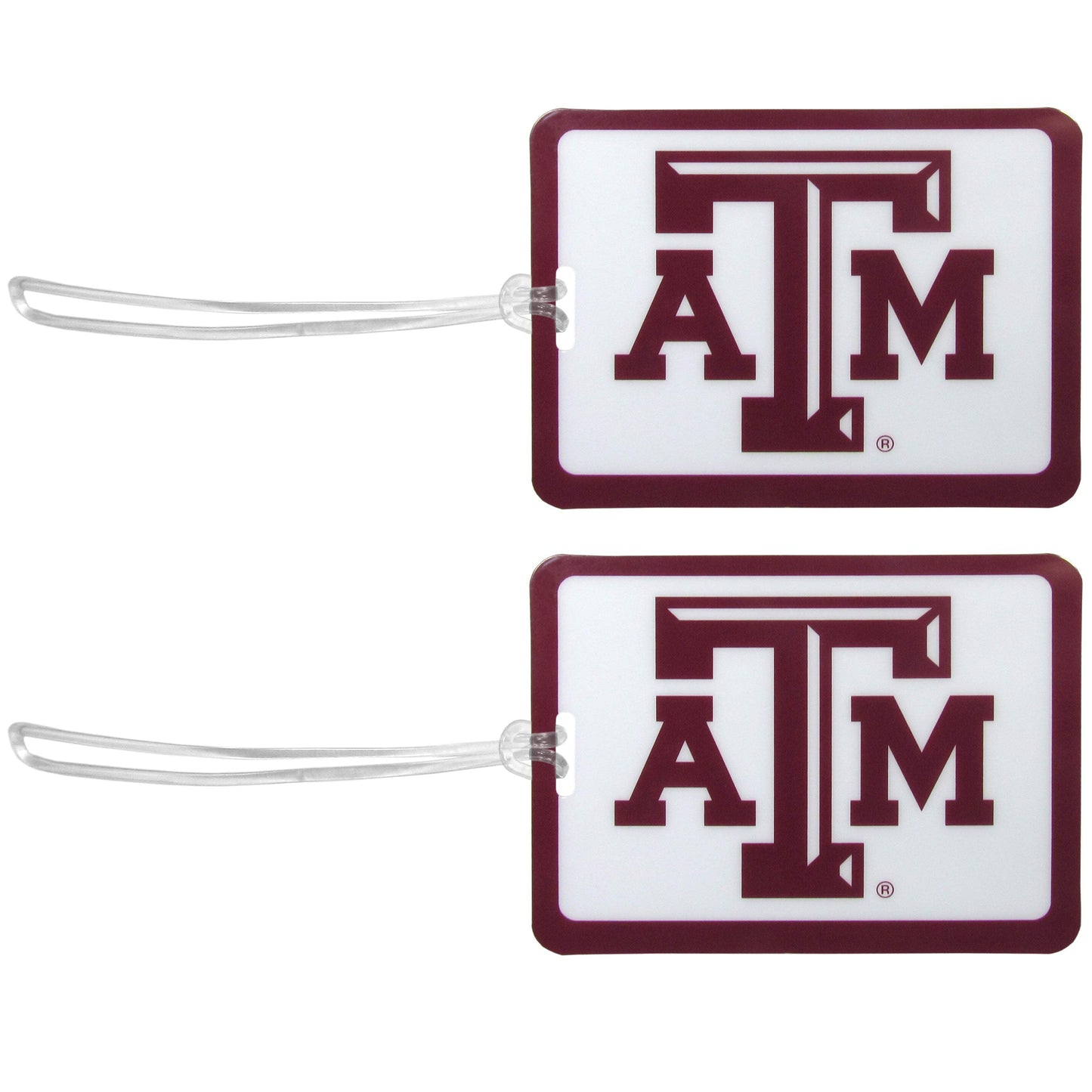 Texas A & M Aggies Vinyl Luggage Tag, 2pk - Texas A&M - Flyclothing LLC