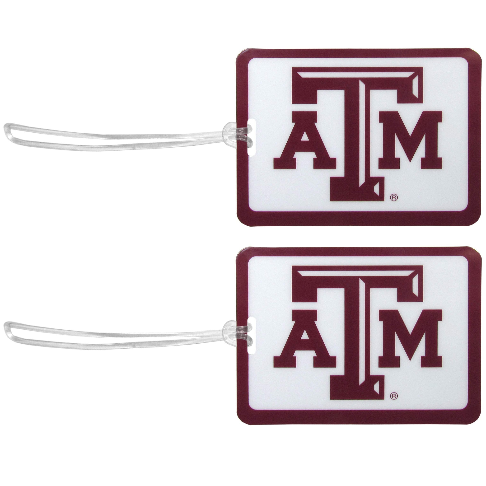 Texas A & M Aggies Vinyl Luggage Tag, 2pk - Texas A&M - Flyclothing LLC