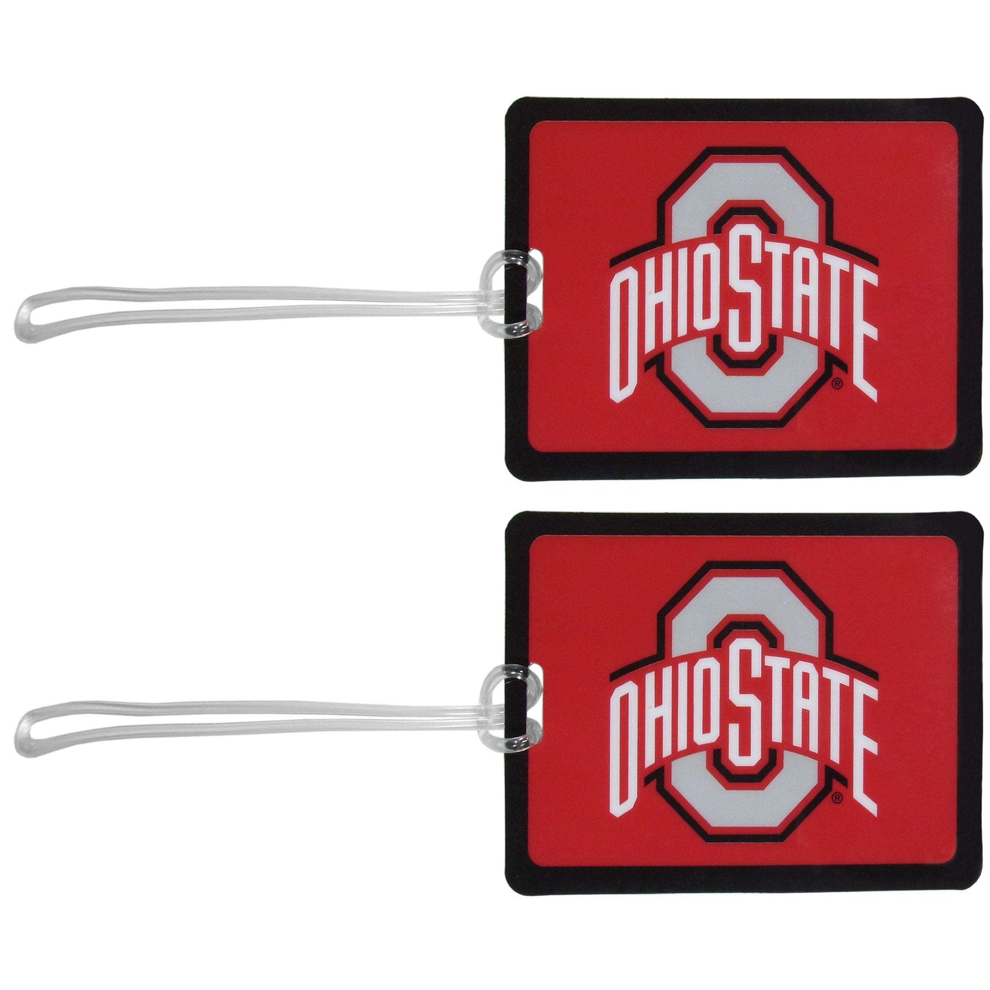 Ohio St. Buckeyes Vinyl Luggage Tag, 2pk - Ohio State Buckeyes - Flyclothing LLC