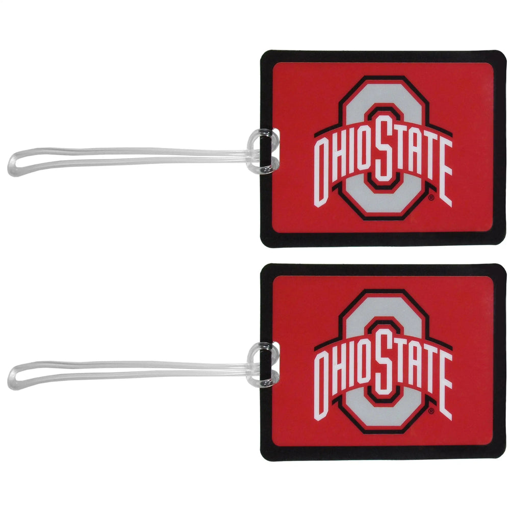 Ohio St. Buckeyes Vinyl Luggage Tag, 2pk - Ohio St. Buckeyes