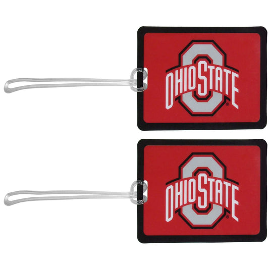 Ohio St. Buckeyes Vinyl Luggage Tag, 2pk - Ohio State Buckeyes - Flyclothing LLC