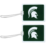Michigan St. Spartans Vinyl Luggage Tag, 2pk - Michigan St. Spartans