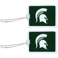 Michigan St. Spartans Vinyl Luggage Tag 2pk