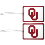 Oklahoma Sooners Vinyl Luggage Tag, 2pk - Oklahoma Sooners