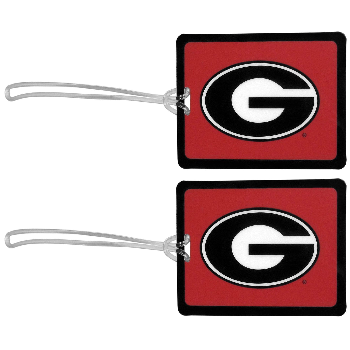 Georgia Bulldogs Vinyl Luggage Tag, 2pk - Georgia Bulldogs - Flyclothing LLC