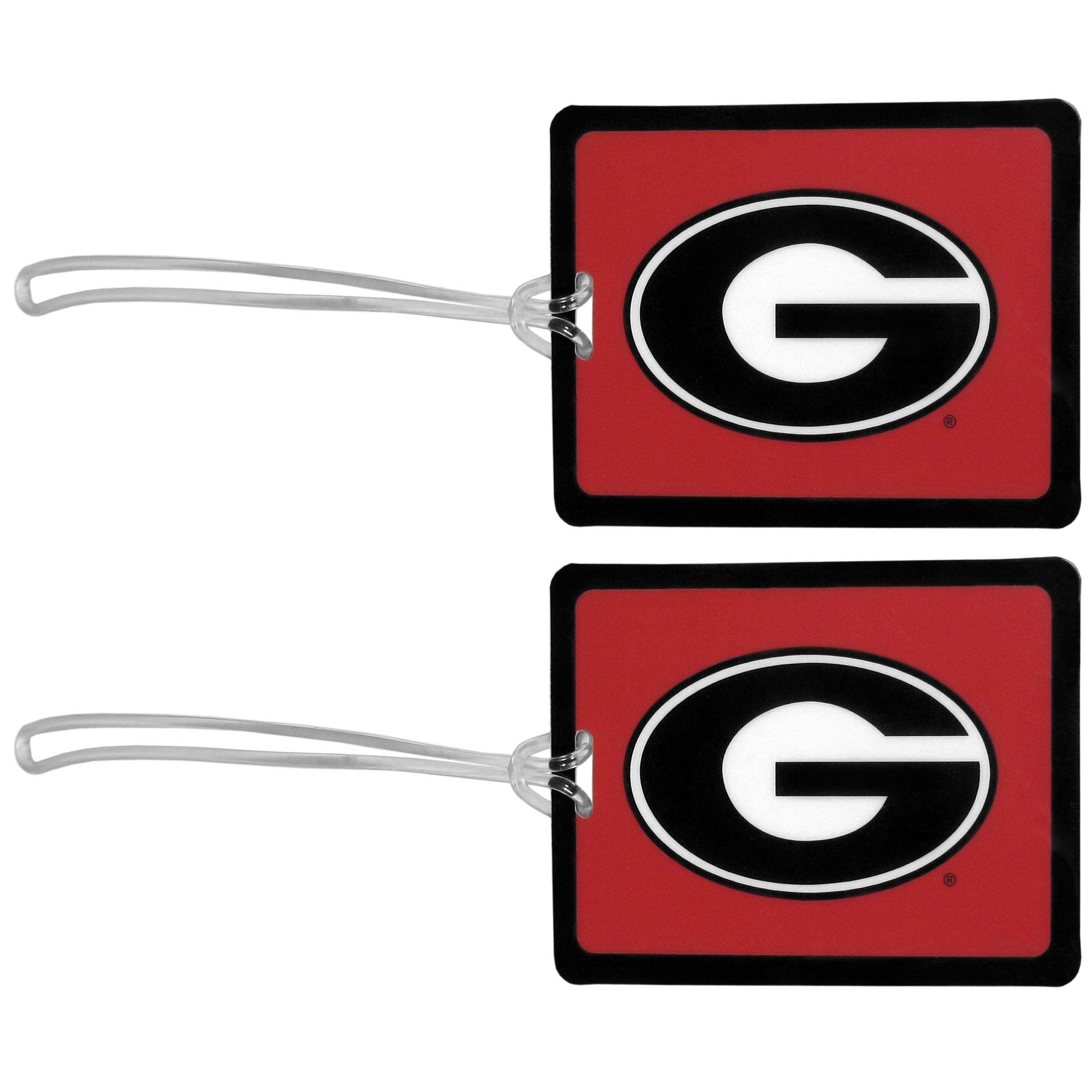 Georgia Bulldogs Vinyl Luggage Tag, 2pk - Georgia Bulldogs - Flyclothing LLC