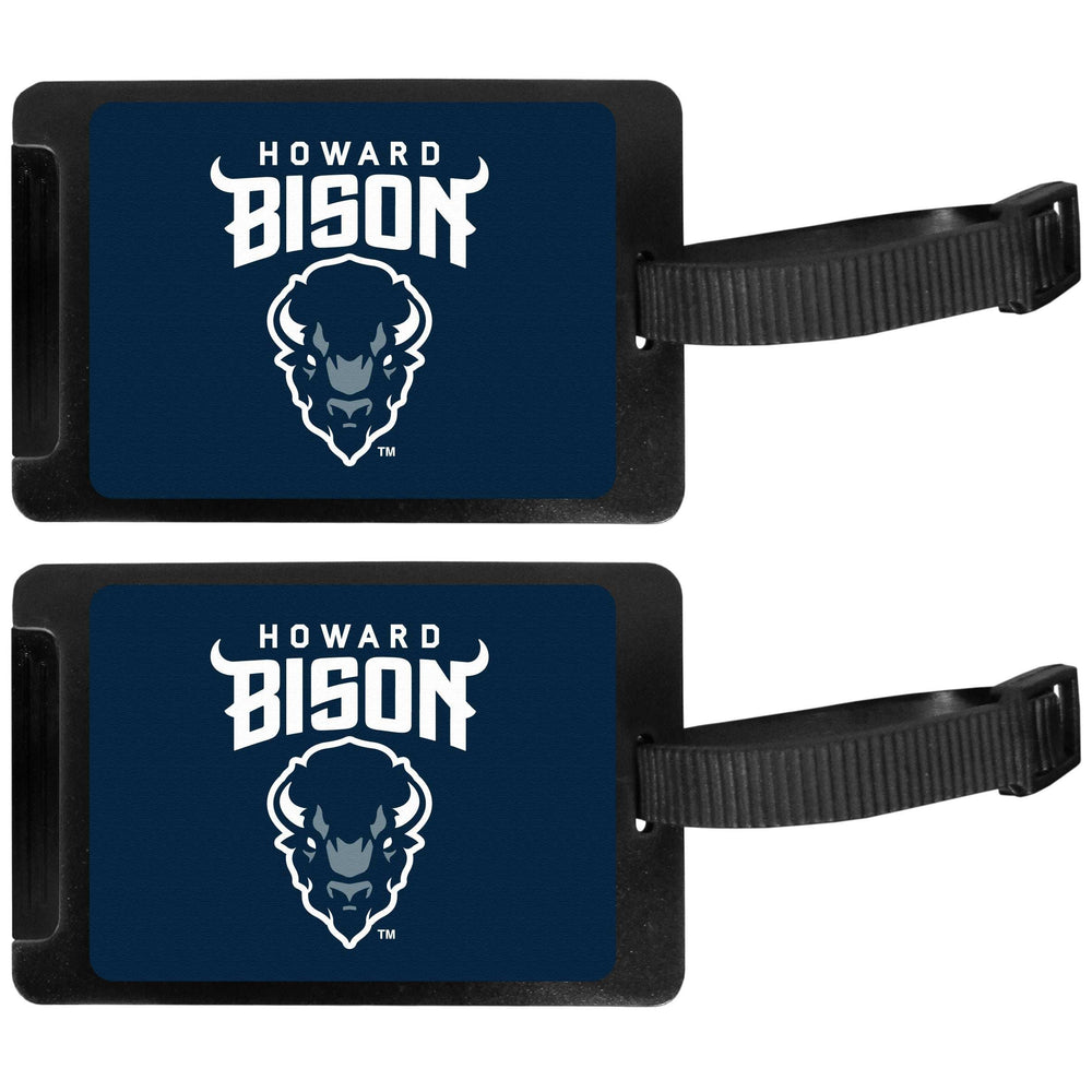 Howard University Bison Luggage Tag 2 pk