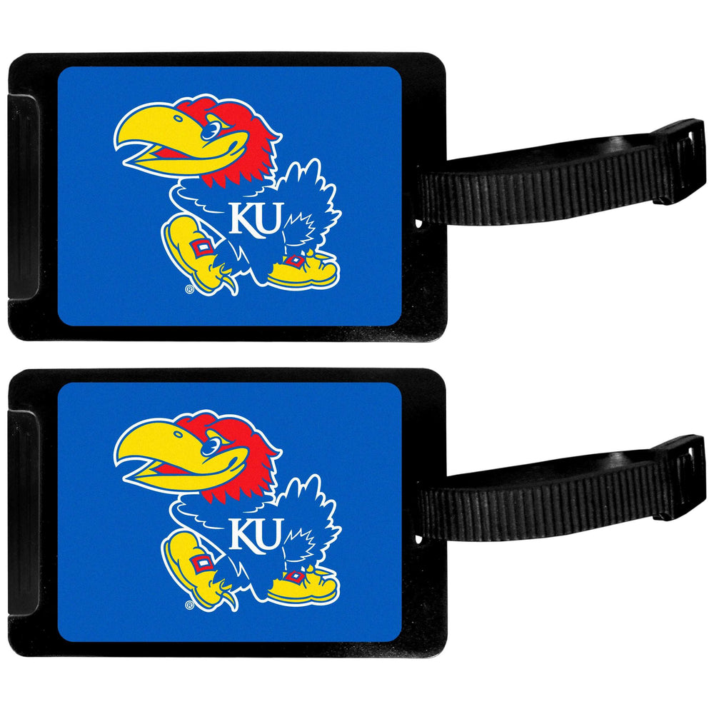 Kansas Jayhawks Luggage Tag 2 pk