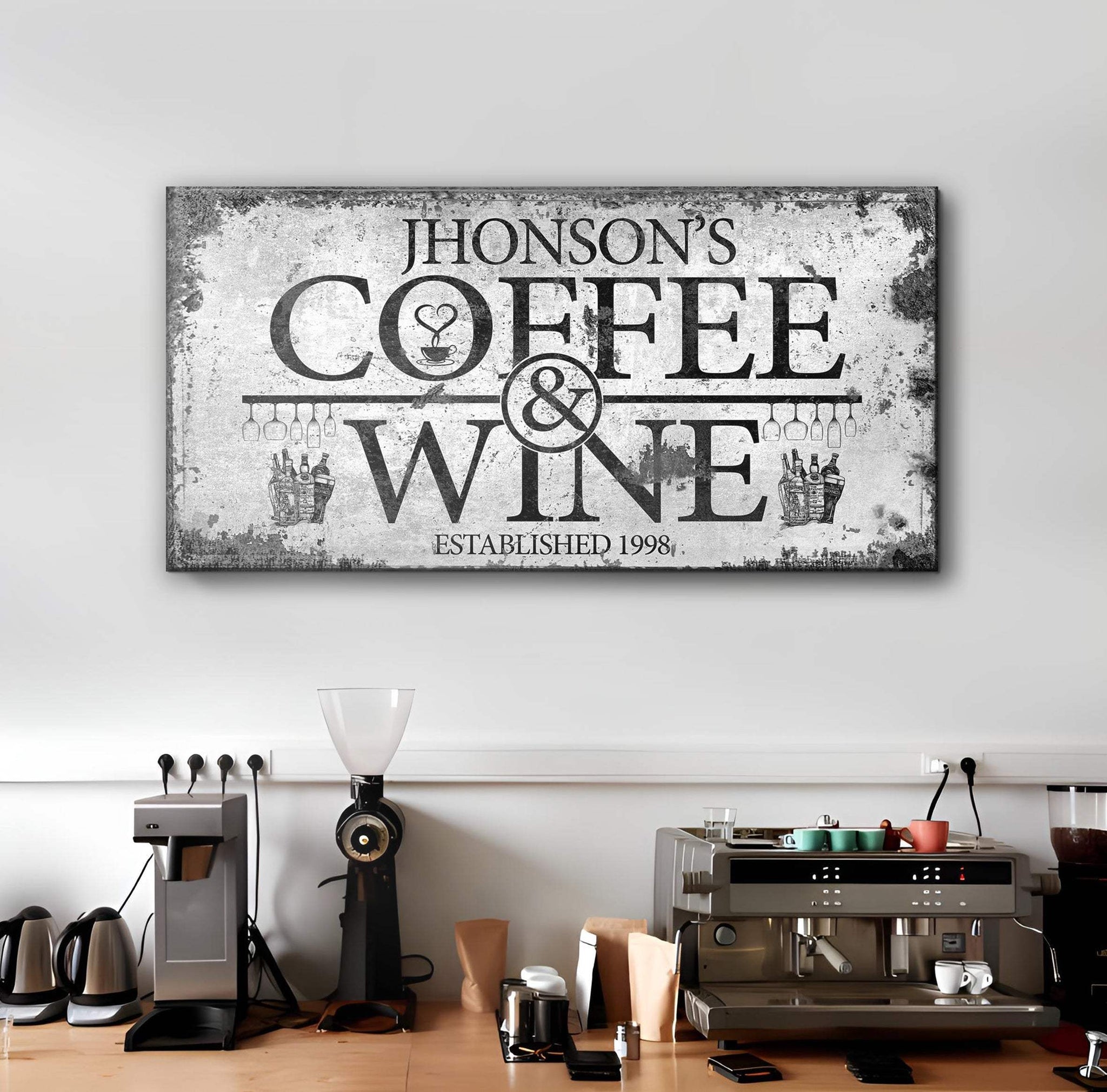 Coffee and Wine Sign - Tailored Canvases - Flyclothing LLC