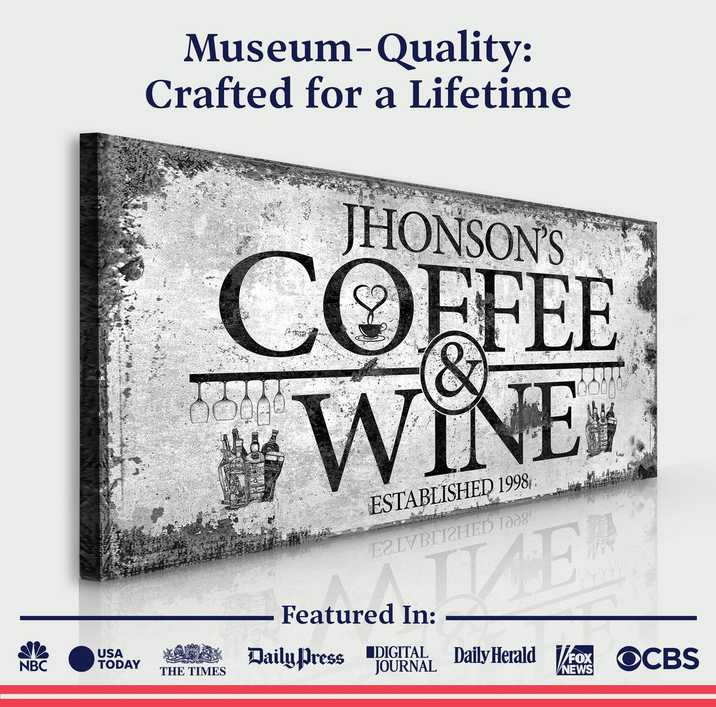Coffee and Wine Sign - Tailored Canvases - Flyclothing LLC