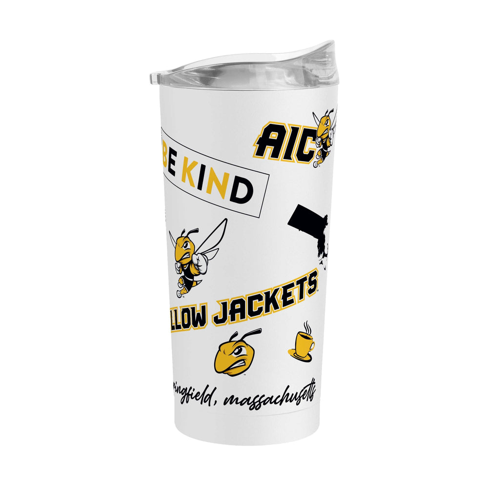 American International College 20oz Native Powder Coat Tumbler - Logo Brands - Flyclothing LLC